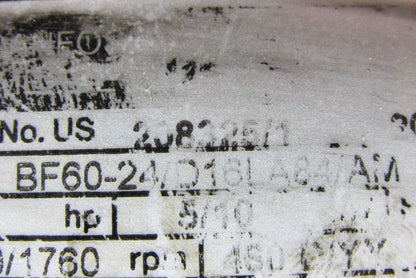 Bauer BF60-24/D16LA84/AM 2 Speed Offset Gearmotor 460V 3PH 880/1760RPM