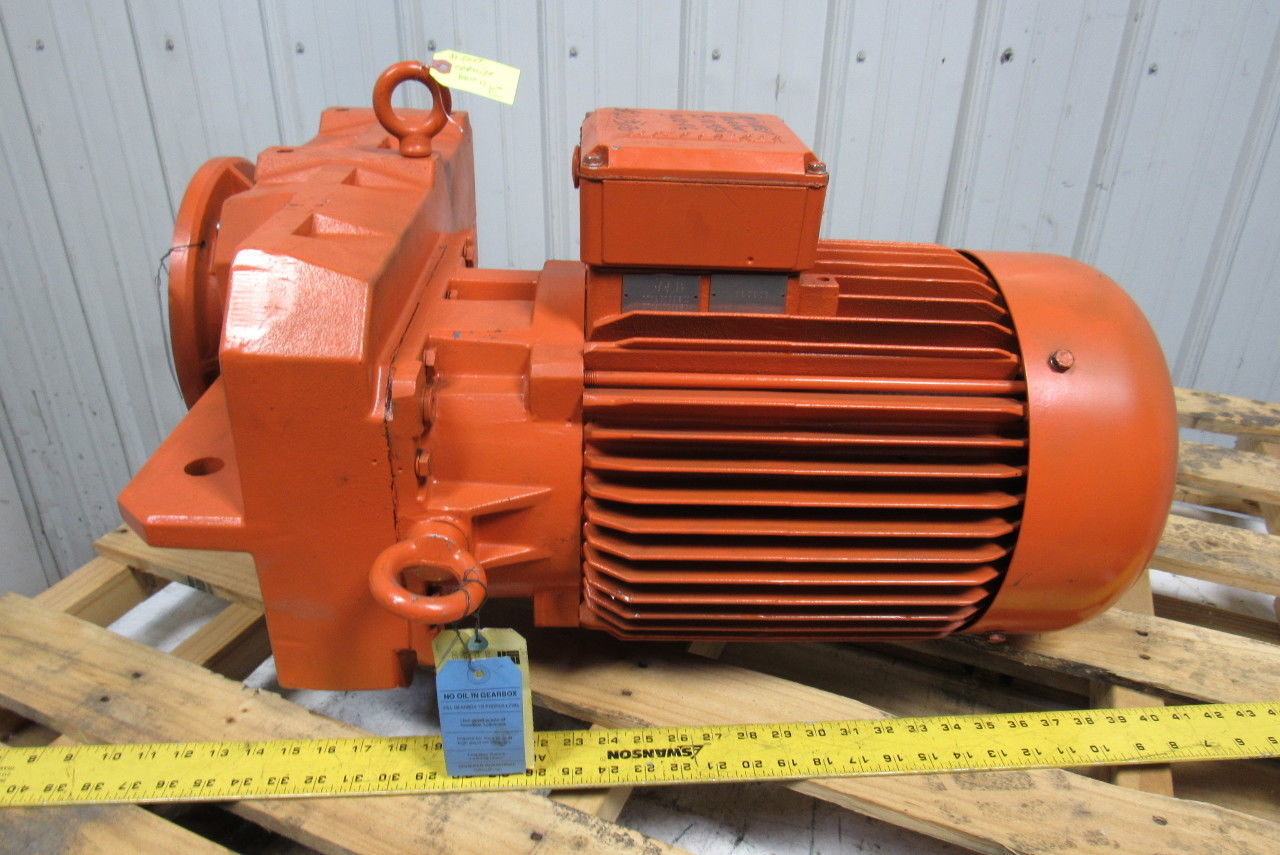 Bauer BF60-24/D16LA84/AM 2 Speed Offset Gearmotor 460V 3PH 880/1760RPM