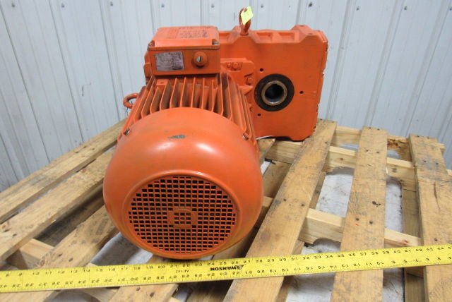 Bauer BF60-24/D16LA84/AM 2 Speed Offset Gearmotor 460V 3PH 880/1760RPM