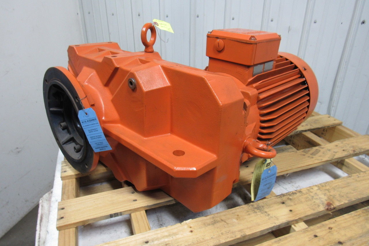 Bauer BF60-24/D16LA84/AM 2 Speed Offset Gearmotor 460V 3PH 880/1760RPM