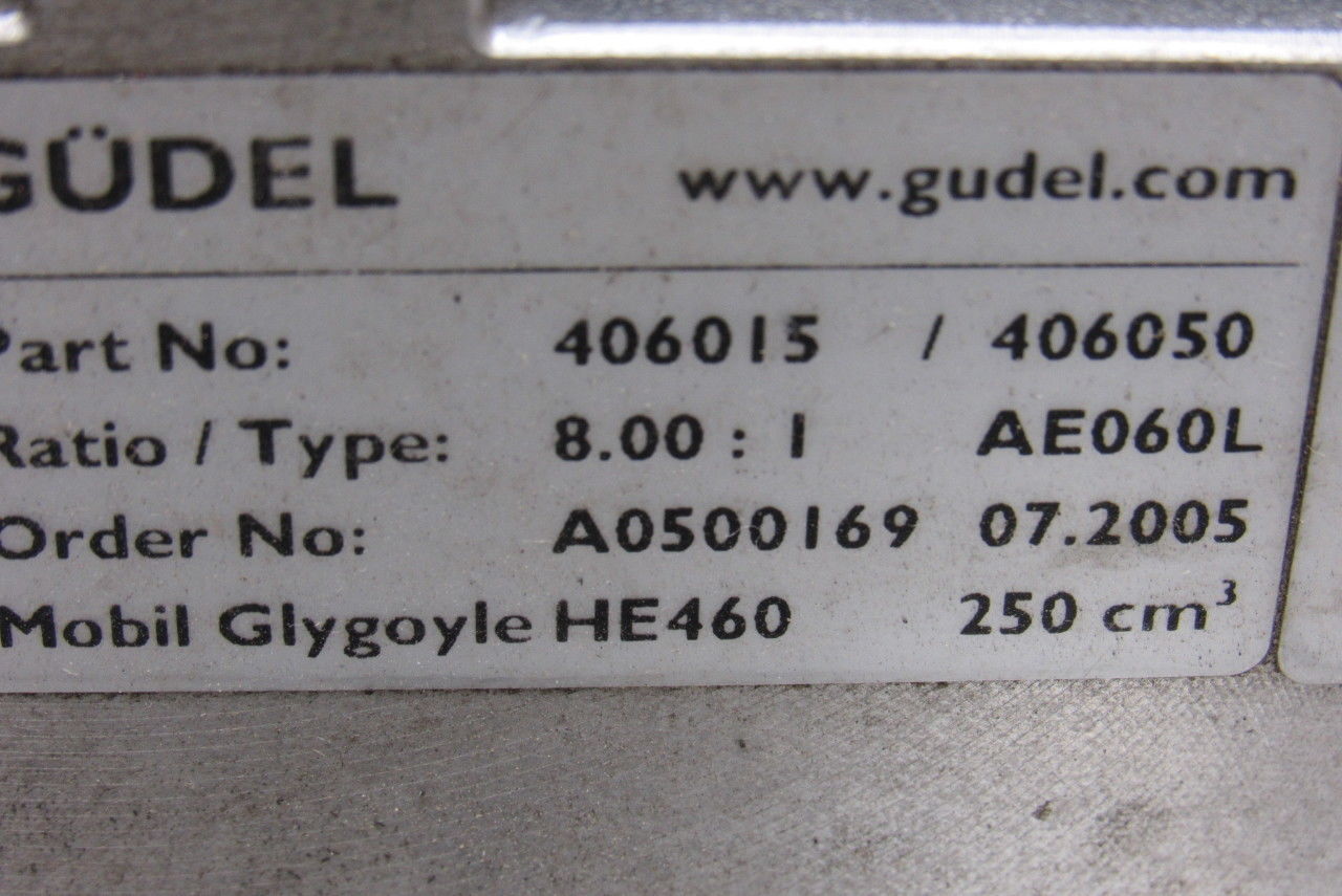 Gudel 406015 / 406050 Aluminum Automation Speed Reducer Gear Box 8:1 Ratio