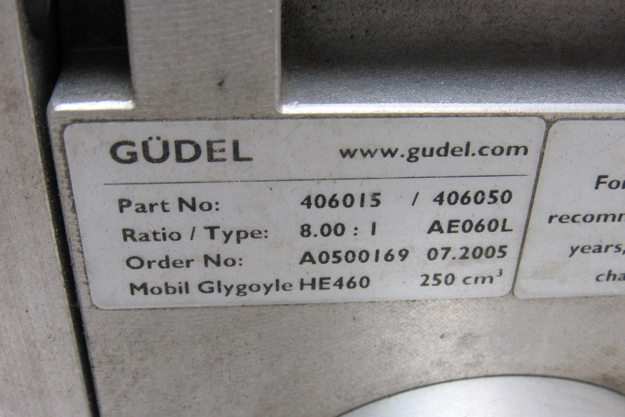 Gudel 406015 / 406050 Aluminum Automation Speed Reducer Gear Box 8:1 Ratio