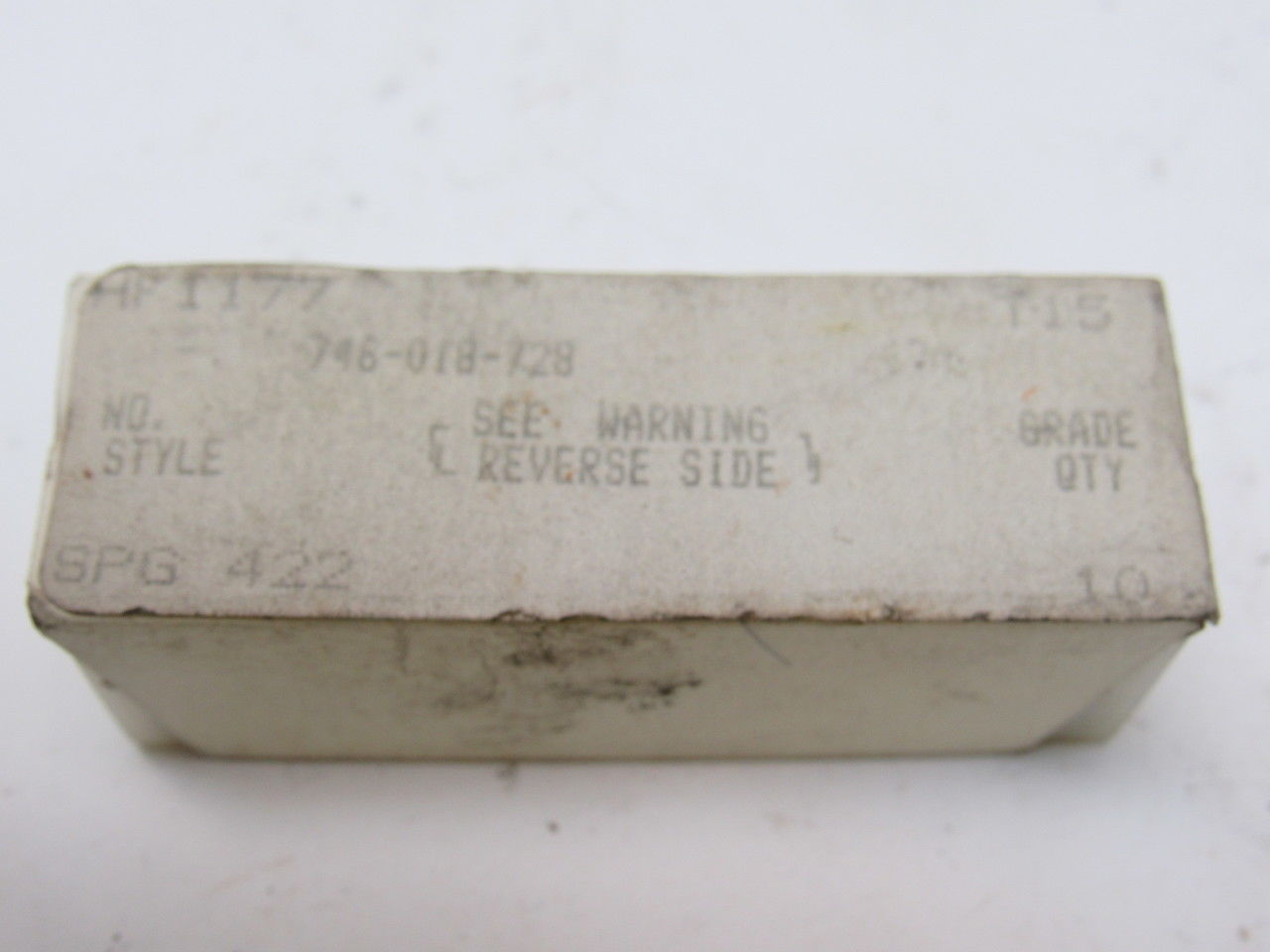 746-018-728 Indexable Insert Cutting Tool Style SPG422  Grade T-15 Box of 10