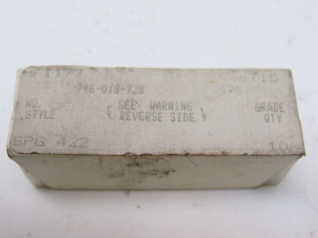 746-018-728 Indexable Insert Cutting Tool Style SPG422  Grade T-15 Box of 10