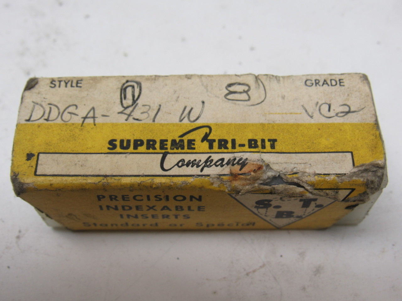 Supreme TRI-BIT Indexable Insert Cutting Tool Style 431W Grade VC2 Lot of 7