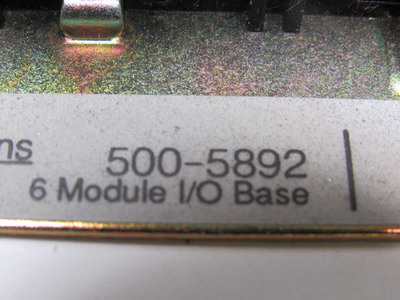 Siemens 500-5892 Base Module Rack 8 Slot
