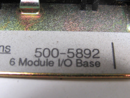 Siemens 500-5892 Base Module Rack 8 Slot
