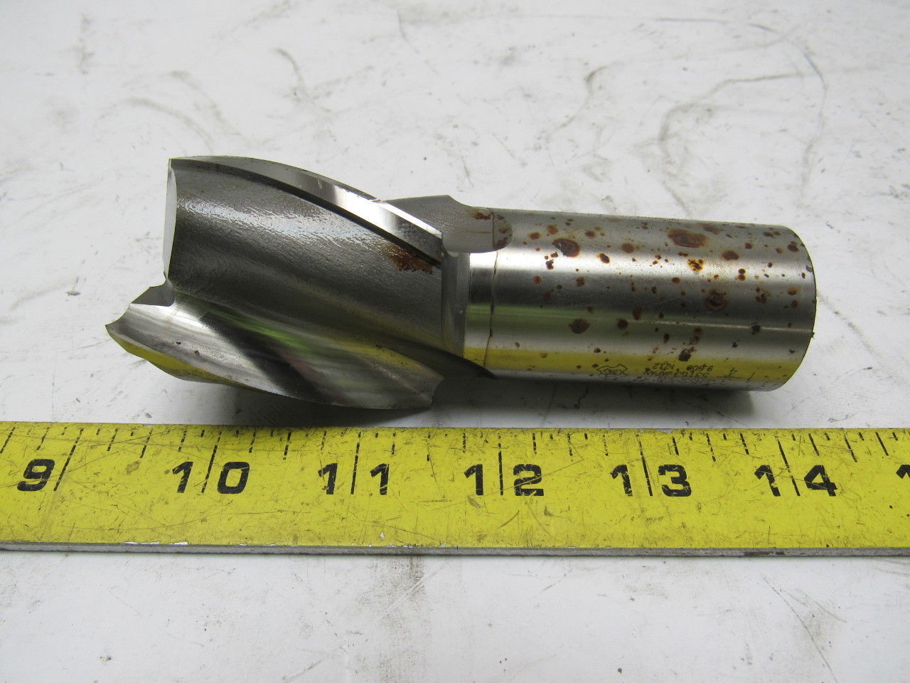 OSG 3 Flute 1-1/4" x 2" Cut HSS End Mill 4-1/2" OAL 1-1/4" Shank Sharp!