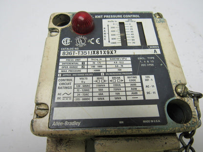 Allen Bradley 836T-T351JX81X9X7 Pressure Control Switch