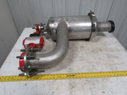 ZERO GRAVITY FILTERS  BRAY CONTROLS S.S.Filter Unit With Dual Valves & Actuator