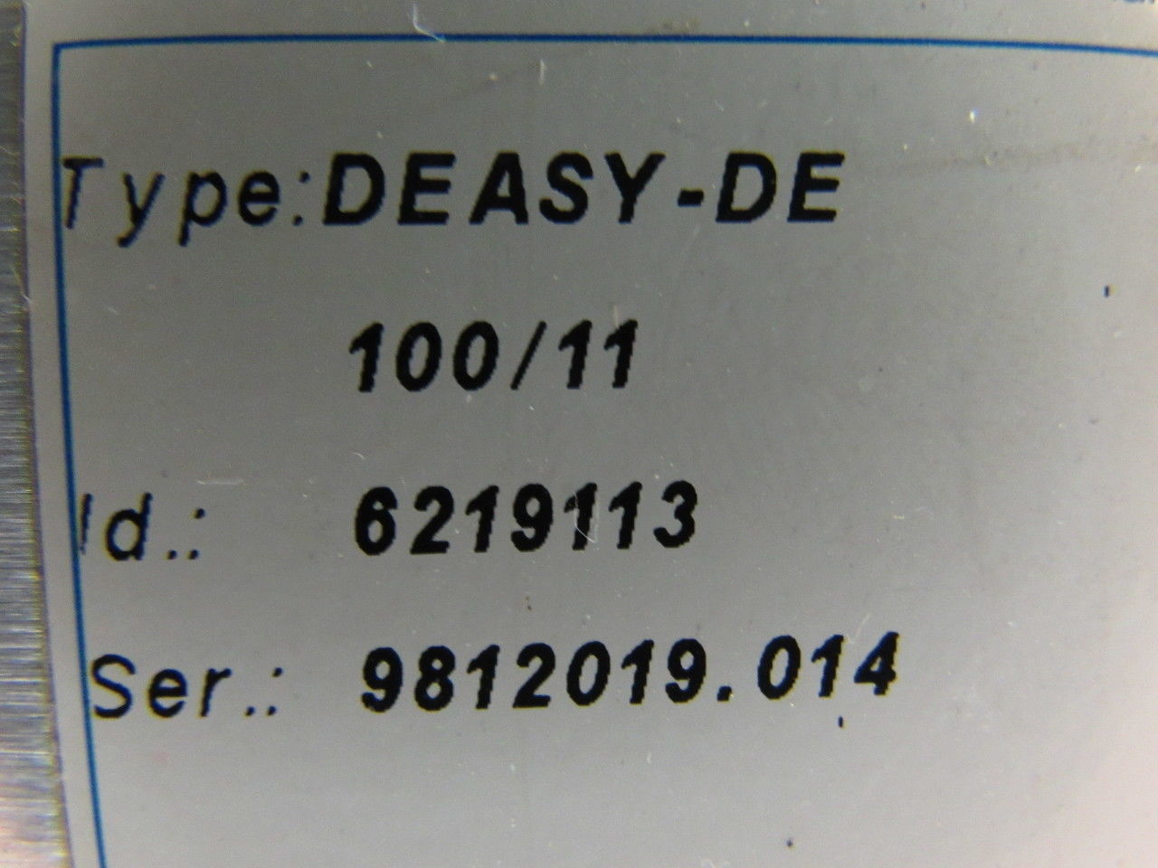 Leukhardt 100/11 6219113 Type DEASY-DE PLC Controller