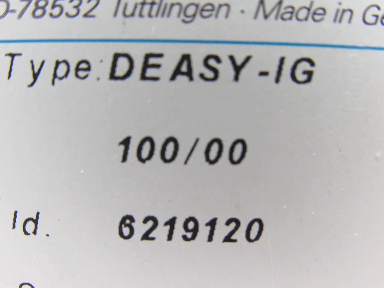 Leukhardt 100/00 6219120 Type DEASY-IG PLC Controller