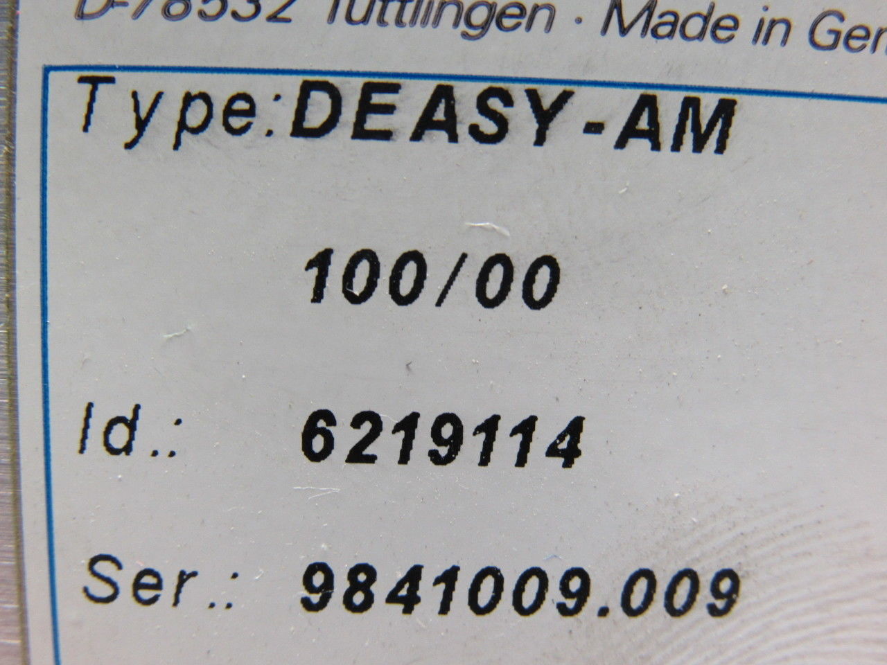 Leukhardt 100/00 6219114 Type DEASY-AM PLC Controller