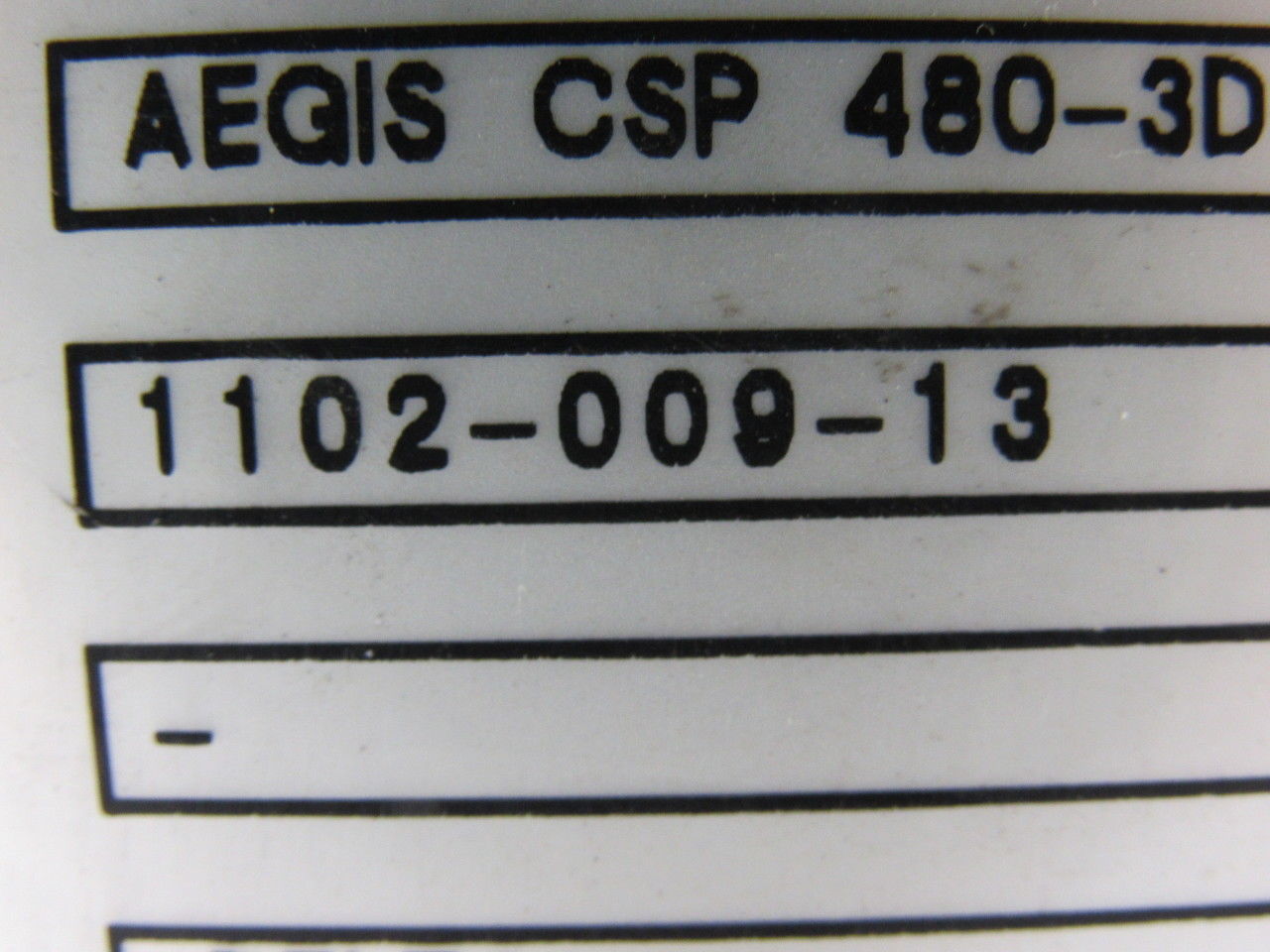 AGEIS 1102-009-13 AEGIS CSP 480-3D Series CSP Surge Suppressor 480V 1.5KV Peek