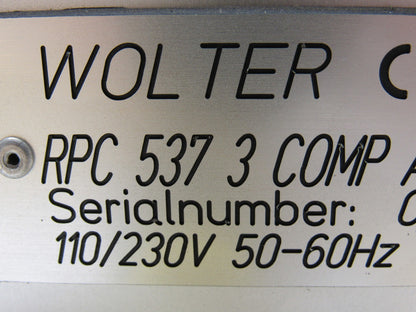 Wolter RPC 537 3 COMP ACAL 110/230V 50/60 Hz 60W Programmer Controller Assembly