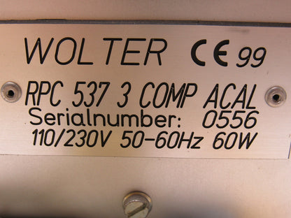 Wolter RPC 537 3 COMP ACAL 110/230V 50/60 Hz 60W Programmer Controller Assembly