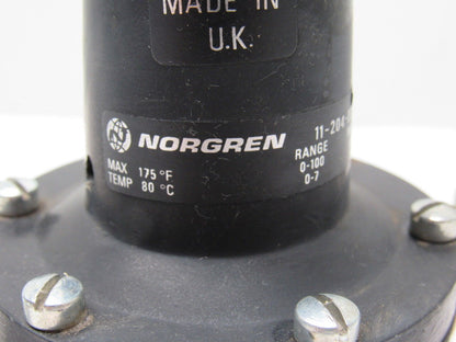 Norgren 11-204-004 Pilot Operated  Pneumatic Air Pressure Regulator 0-100PSI