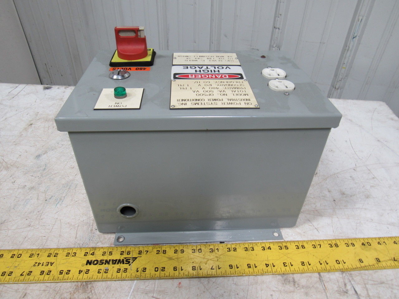 On Power Systems OP500 Power Conditioner Transformer 500VA 480V Pri 120V Sec.