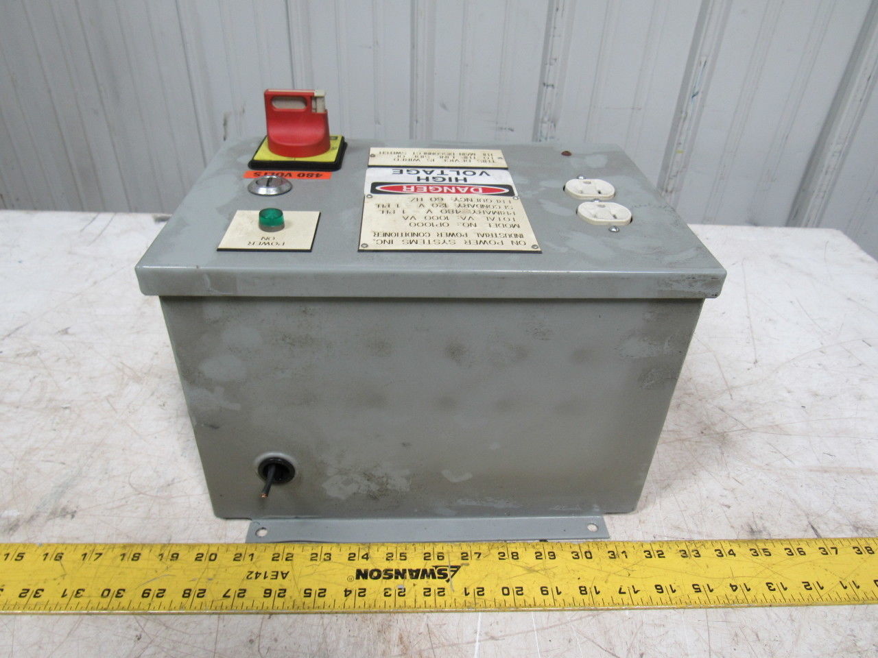 On Power Systems OP1000 Power Conditioner Transformer 1000VA 480V Pri 120V Sec.
