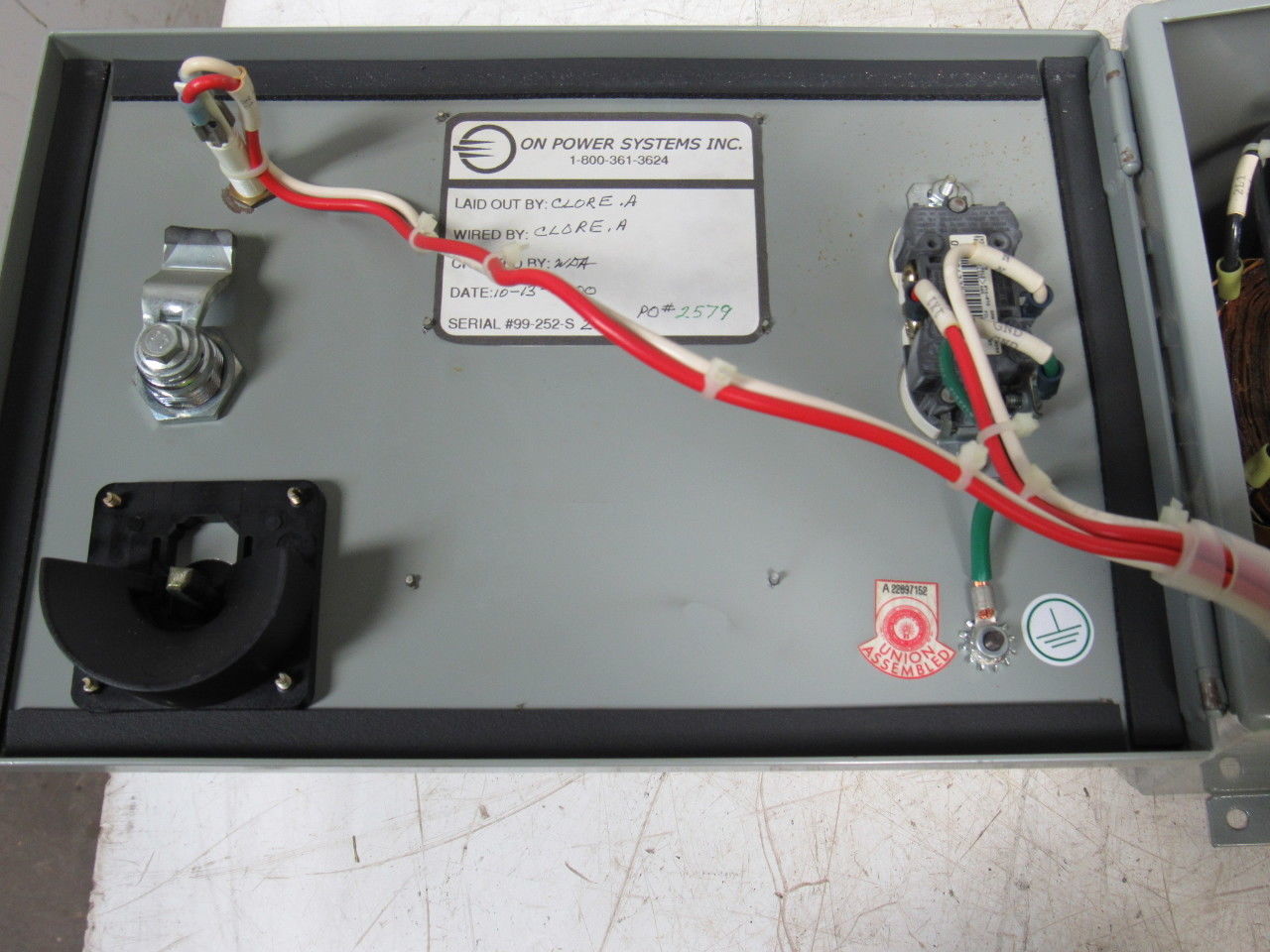 On Power Systems OP1000 Power Conditioner Transformer 1000VA 480V Pri 120V Sec.