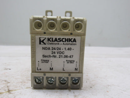 Klaschka NDA 24/24-1.40 D-75242 Timer Relay Delay Switch