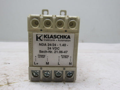 Klaschka NDA 24/24-1.40 D-75242 Timer Relay Delay Switch