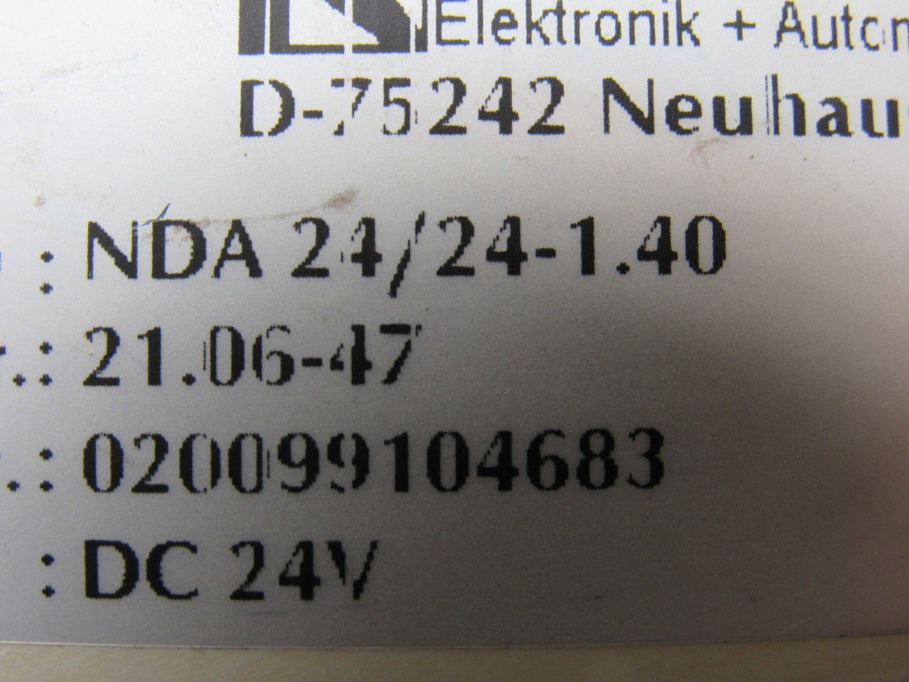 Klaschka NDA 24/24-1.40 D-75242 Timer Relay Delay Switch