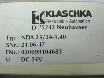 Klaschka NDA 24/24-1.40 D-75242 Timer Relay Delay Switch