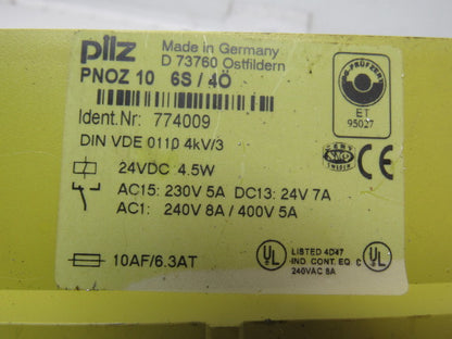 Pilz 774003 PNOZ 10 6S/4O Safety Relay Terminal Block