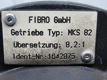 Fibro MKS82 Cast Iron Gear Box Speed Reducer 8.2:1 Ratio