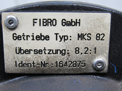 Fibro MKS82 Cast Iron Gear Box Speed Reducer 8.2:1 Ratio