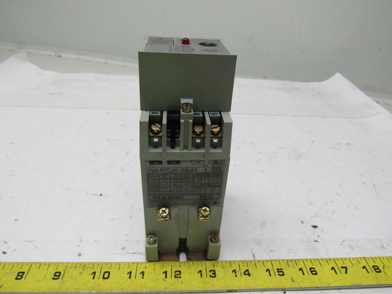 A-B Allen Bradley 700-RTC20100U24 Series A Solid State Adjustable Timing Relay