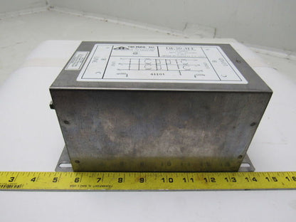 Tri-Mag DE30-4FF 480VAC Industrial 3 Phase EMI/RFI Delta Filter 30A