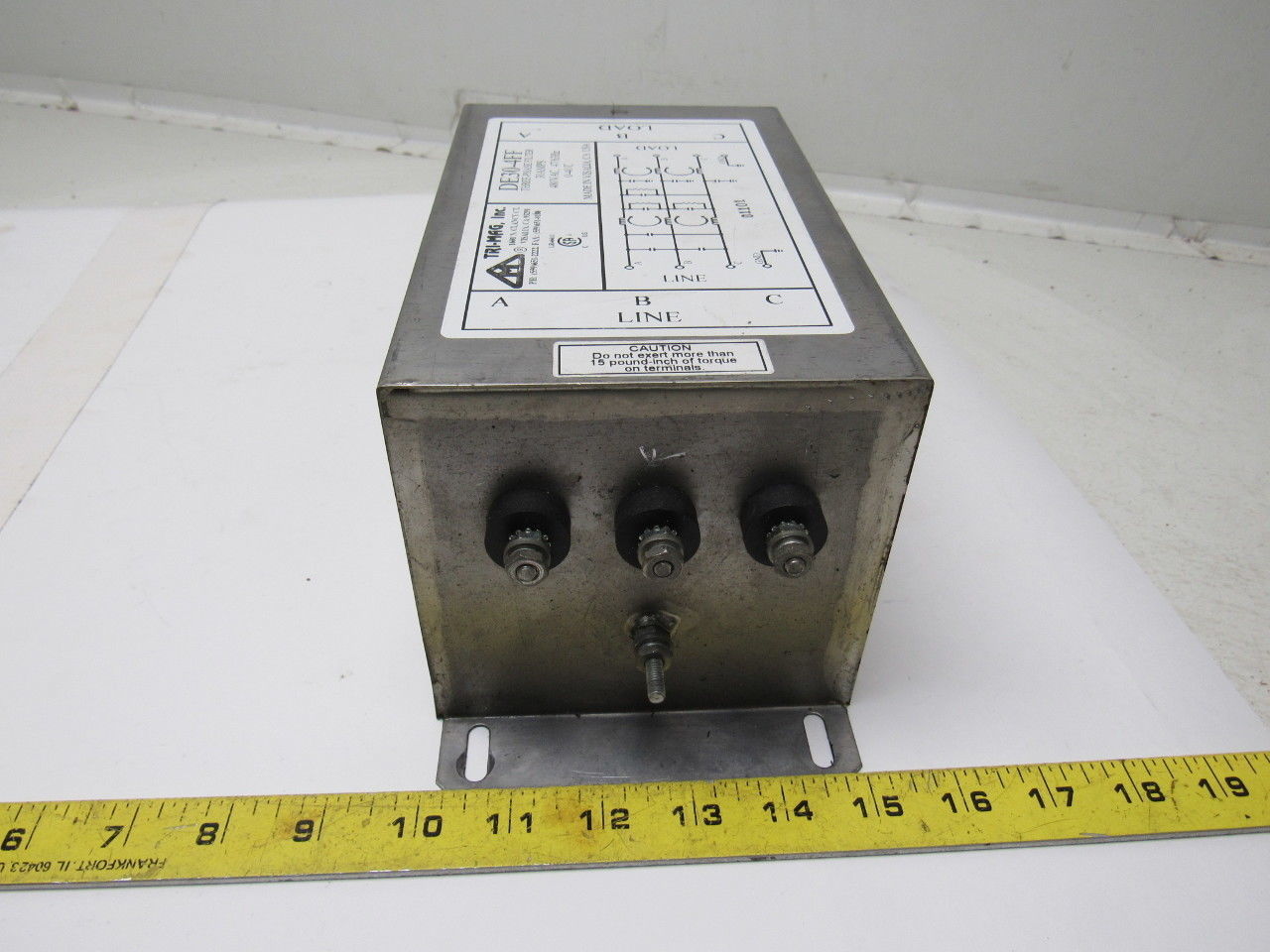 Tri-Mag DE30-4FF 480VAC Industrial 3 Phase EMI/RFI Delta Filter 30A