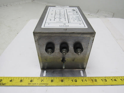 Tri-Mag DE30-4FF 480VAC Industrial 3 Phase EMI/RFI Delta Filter 30A