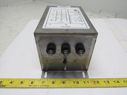 Tri-Mag DE30-4FF 480VAC Industrial 3 Phase EMI/RFI Delta Filter 30A