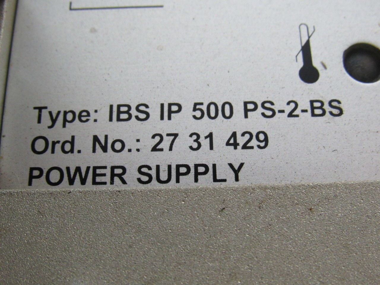 Phoenix Contact IBS IP 500 PS-2-BS 27-31-429 InterBus Power Supply Unit