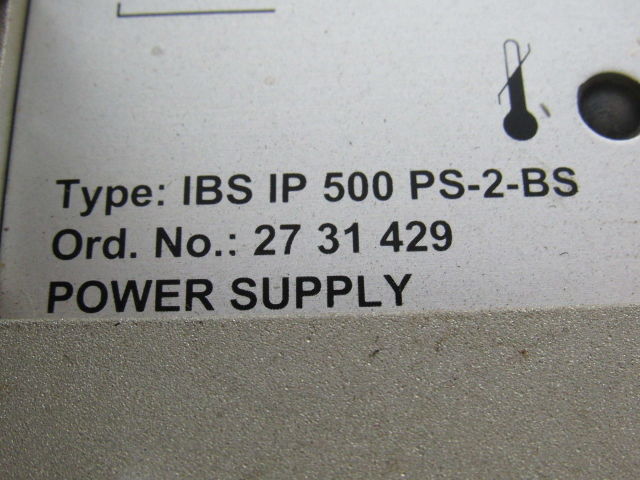Phoenix Contact IBS IP 500 PS-2-BS 27-31-429 InterBus Power Supply Unit