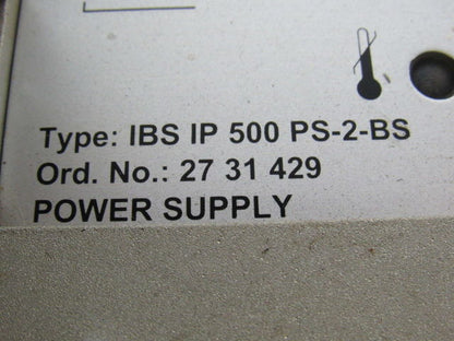 Phoenix Contact IBS IP 500 PS-2-BS 27-31-429 InterBus Power Supply Unit