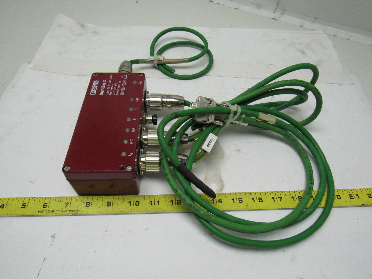 PHOENIX CONTACT IBS IP CBK 1/24-F InterBus-S Head Station Module W/ Connectors