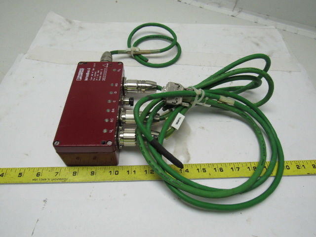 PHOENIX CONTACT IBS IP CBK 1/24-F InterBus-S Head Station Module W/ Connectors