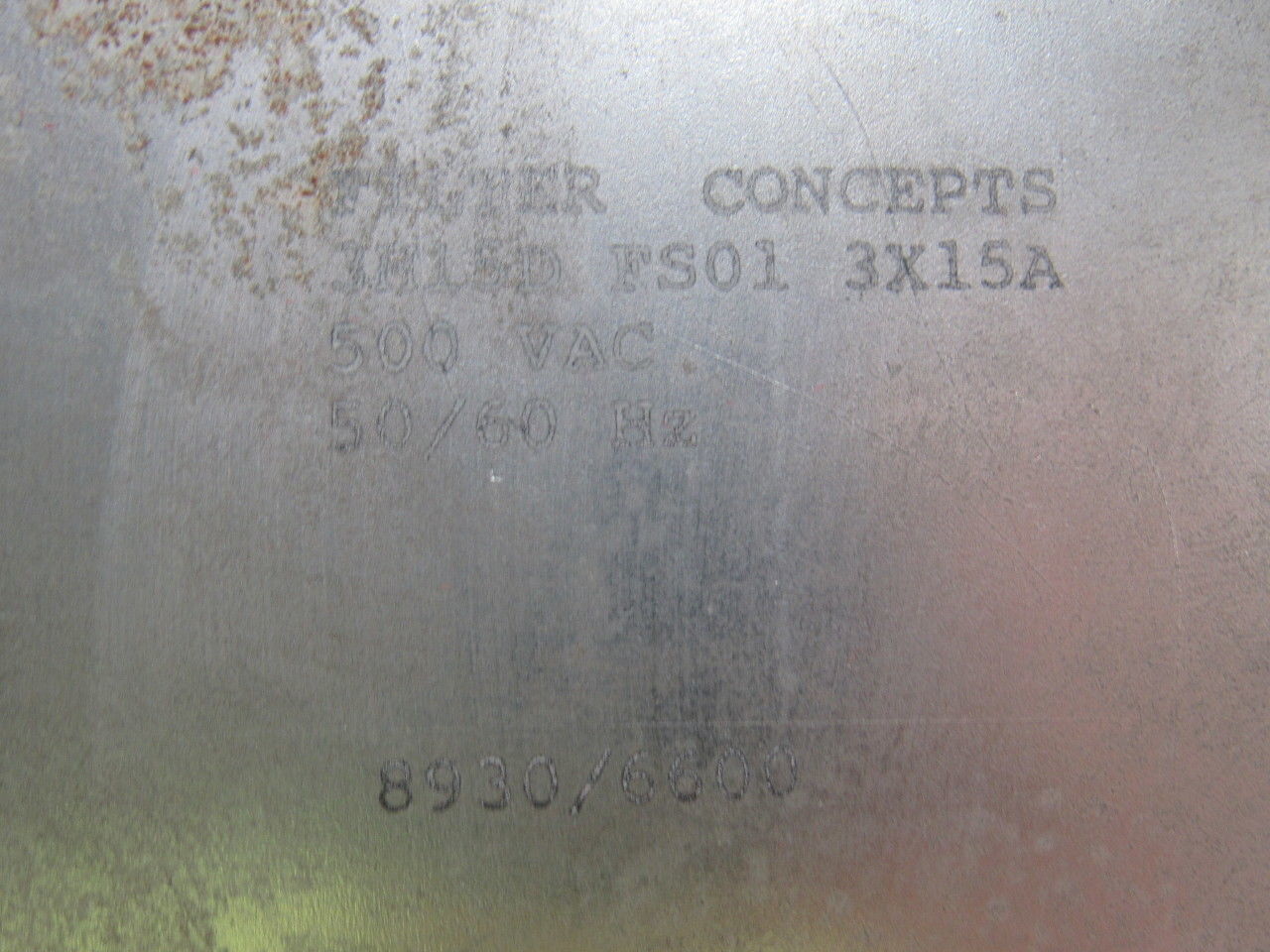 Filter Concepts 3H15D Power Line Filter 3X15A 500V 50/60Hz
