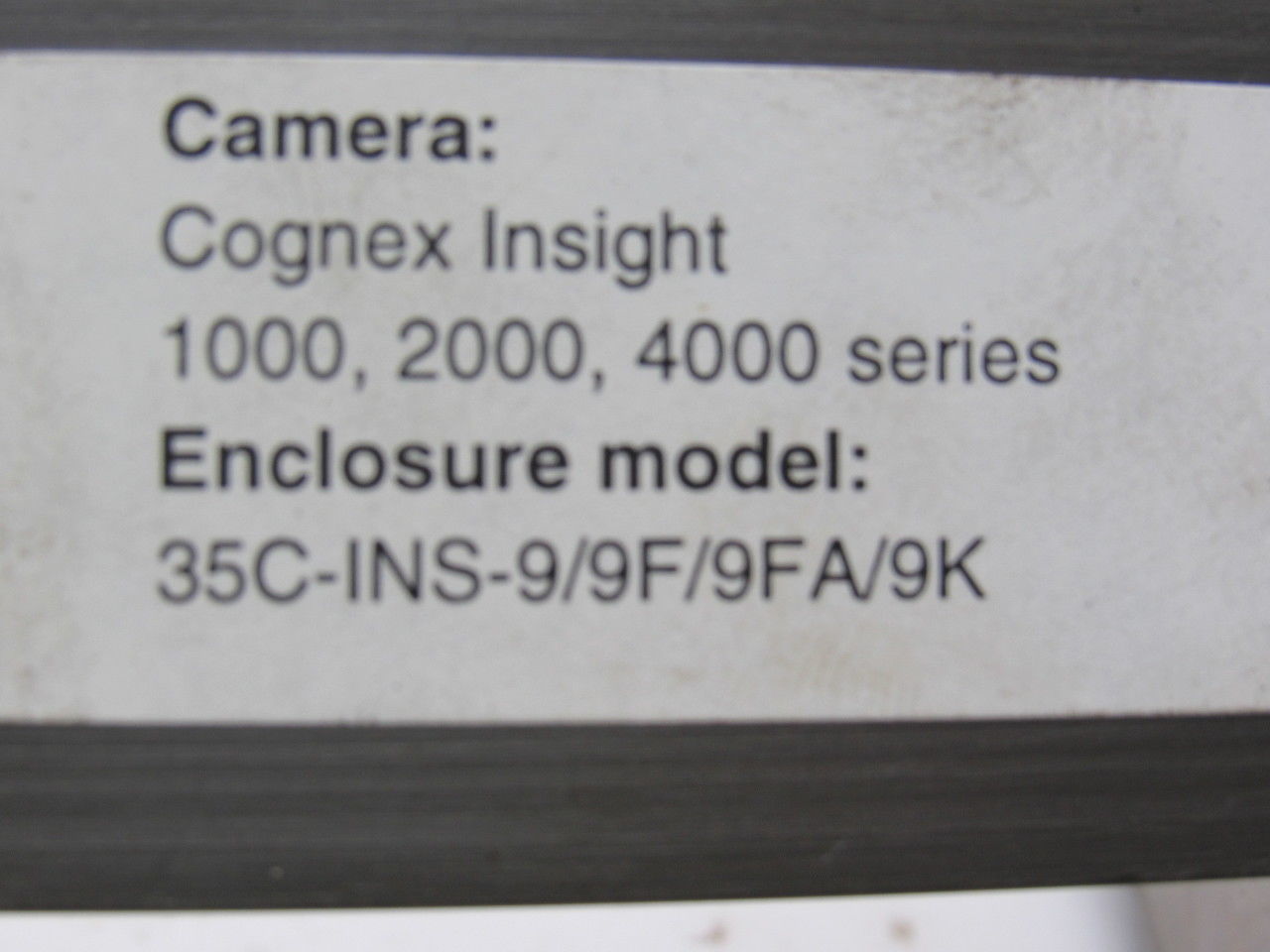 COGNEX APG 35C-INS-9/9F IN-SIGHT  Industrial Machine Vision Camera Housing S.S.