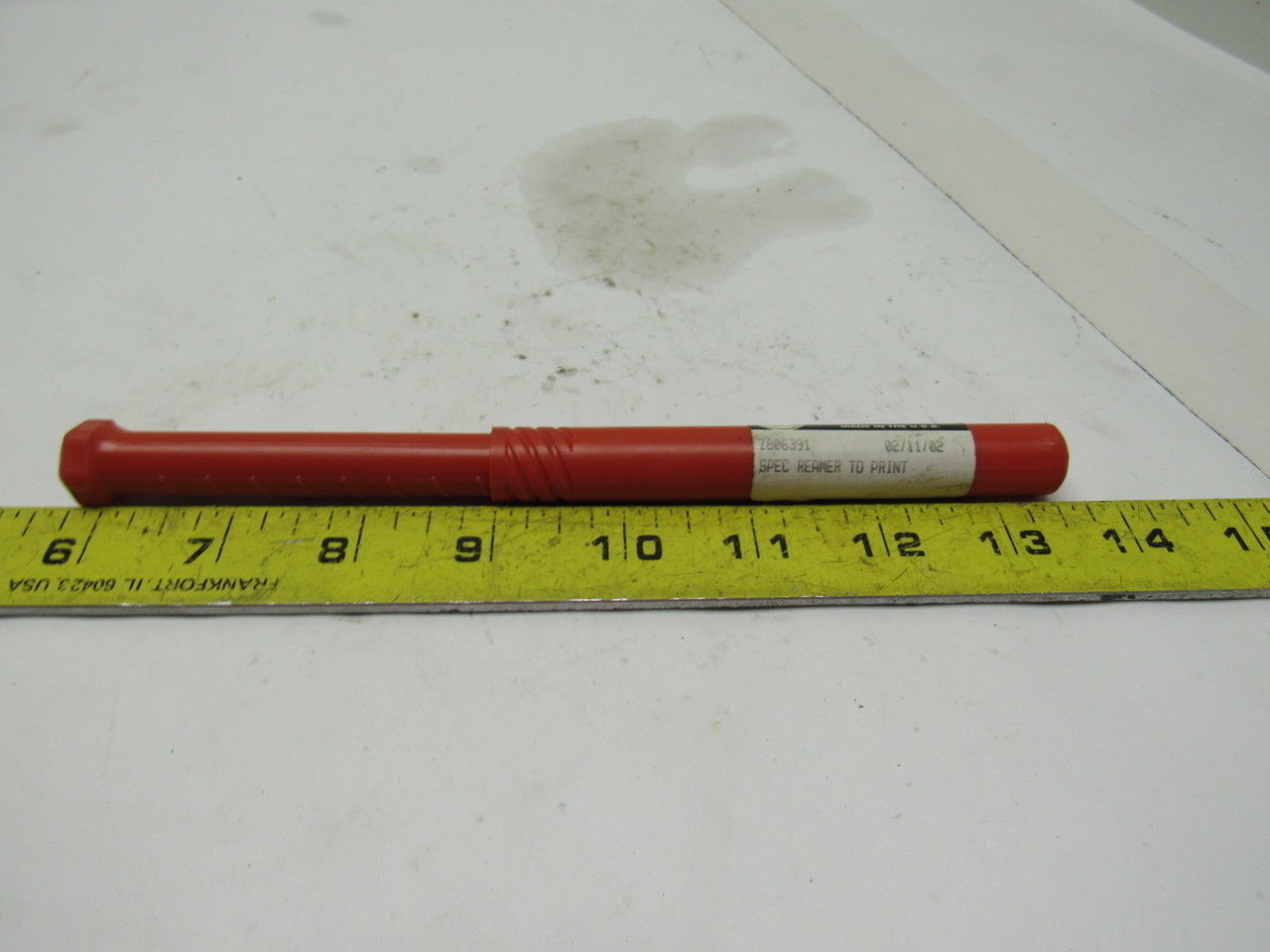 Fullerton 10.78 X 177.8 Straight 6 Flute Coolant Fed Carbide Reamer 7-1/8" OAL