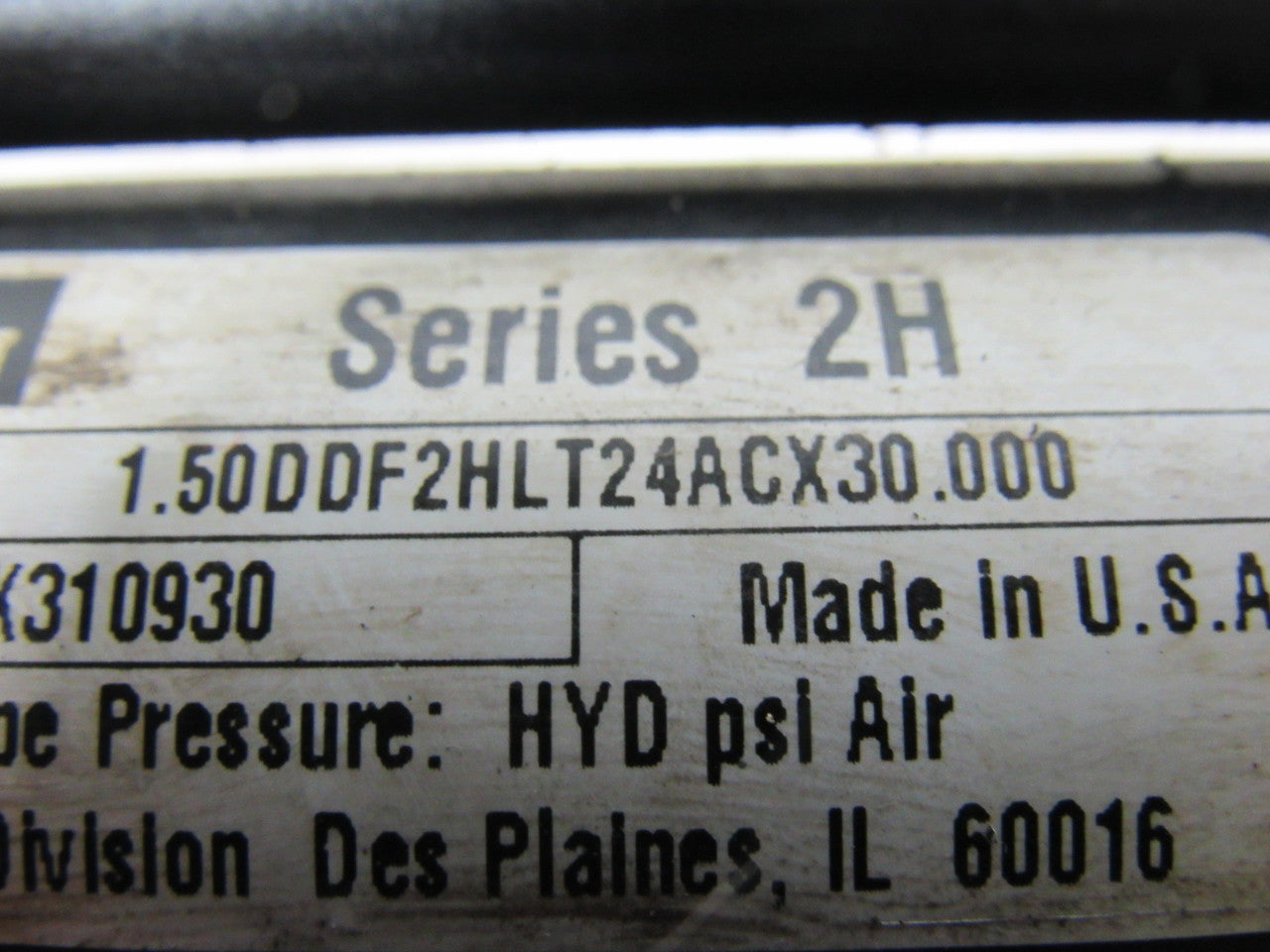 Parker 01.50 DDF2HLT24ACX30.000 2H Hydraulic Cylinder 1-1/2" Bore 30" Stroke
