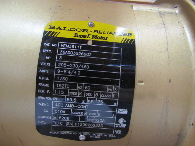 RS Corcoran 4000 VEC-1 3Hp Vertical Sump 316 Stainless Centrifugal Pump 2" x 1"