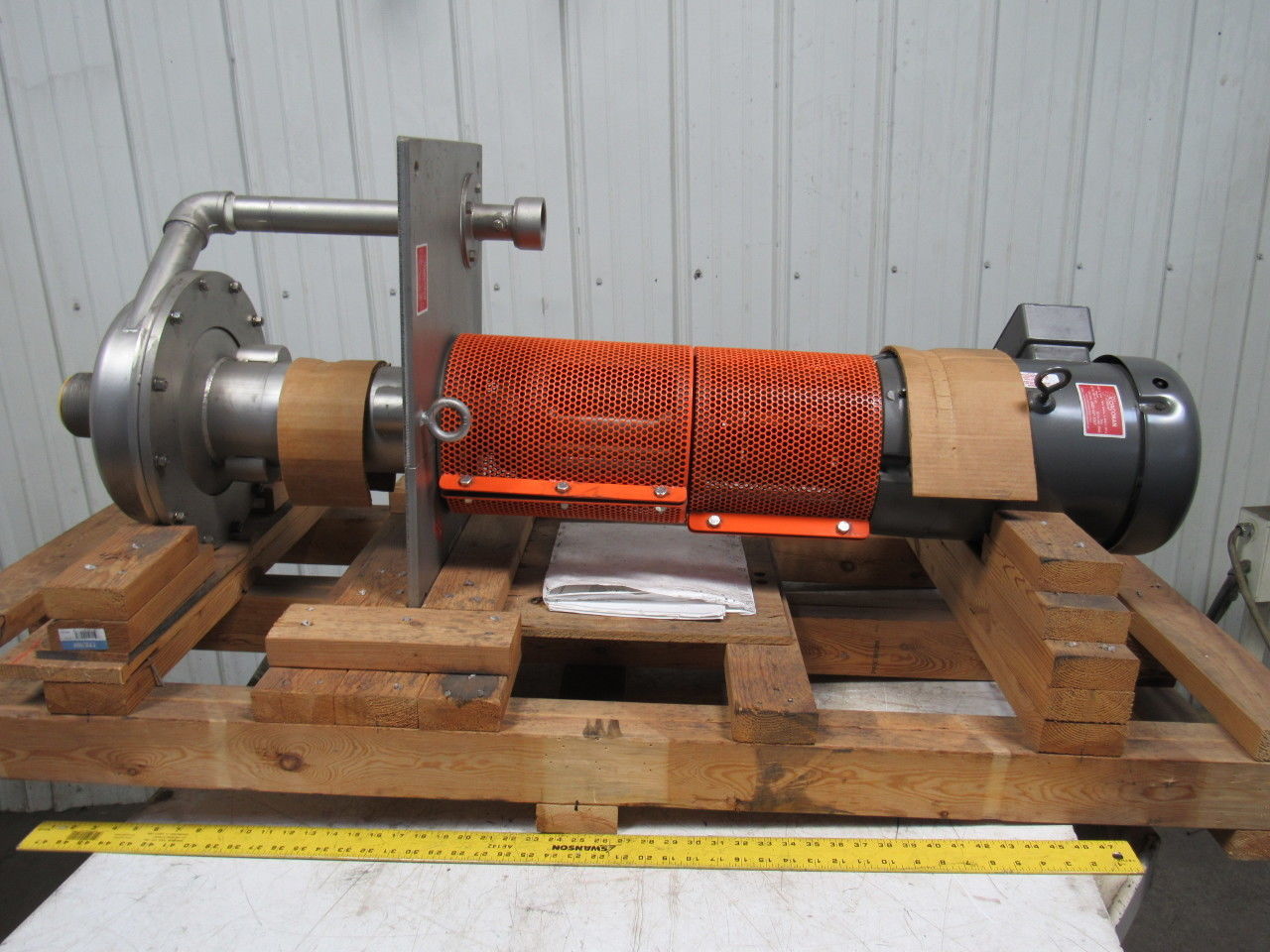 RS Corcoran 5000VEC-1 7.5Hp Vertical Sump 316 Stainless Centrifugal Pump 3"x 2"