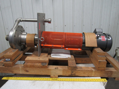RS Corcoran 5000VEC-1 7.5Hp Vertical Sump 316 Stainless Centrifugal Pump 3"x 2"