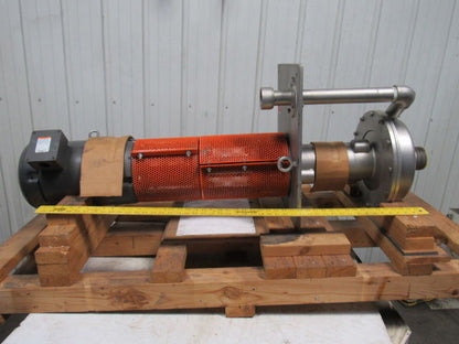 RS Corcoran 5000VEC-1 7.5Hp Vertical Sump 316 Stainless Centrifugal Pump 3"x 2"
