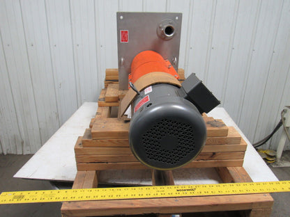 RS Corcoran 5000VEC-1 7.5Hp Vertical Sump 316 Stainless Centrifugal Pump 3"x 2"